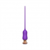 Фиолетовый тонкий стимулятор Nipple Vibrator - 23 см. - I-MOON - купить с доставкой в Братске