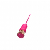 Розовый тонкий стимулятор Nipple Vibrator - 23 см. - I-MOON - купить с доставкой в Братске