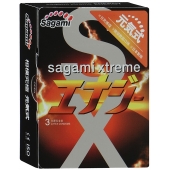 Презервативы Sagami Xtreme ENERGY с ароматом энергетика - 3 шт. - Sagami - купить с доставкой в Братске
