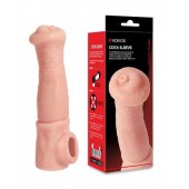 Телесная фантазийная насадка на член Cock Sleeve Size L - KOKOS - в Братске купить с доставкой