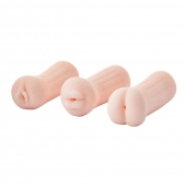 Набор из 3 мастурбаторов The Girl Next Door Tina - Dream Toys - в Братске купить с доставкой