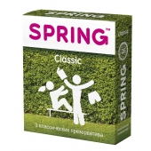 Классические презервативы SPRING CLASSIC - 3 шт. - SPRING - купить с доставкой в Братске