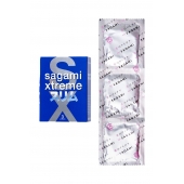 Розовые презервативы Sagami Xtreme FEEL FIT 3D - 3 шт. - Sagami - купить с доставкой в Братске