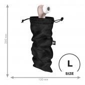 Черный мешочек для хранения игрушек Treasure Bag L - Satisfyer - купить с доставкой в Братске
