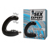 Чёрный массажёр простаты серии Sex Expert - Sex Expert - в Братске купить с доставкой