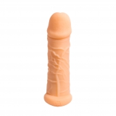 Телесный фаллоудлинитель Extra Size Bubbles - 15,5 см. - Lola Games - в Братске купить с доставкой
