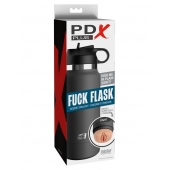 Серый мастурбатор в виде бутылки F*ck Flask - Pipedream - в Братске купить с доставкой