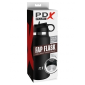 Черный мастурбатор в виде бутылки Fap Flask - Pipedream - в Братске купить с доставкой