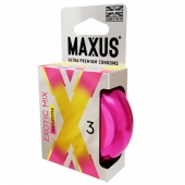 Ароматизированные презервативы Maxus Exotic Mix - 3 шт. - Maxus - купить с доставкой в Братске
