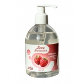 Лубрикант на водной основе Love Protection Raspberry с ароматом малины - 300 мл. - Lola Games - купить с доставкой в Братске