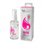 Возбуждающая силиконовая вагинальная смазка Yes Heat - 50 мл. - Sitabella - купить с доставкой в Братске