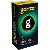 Прозрачные ультратонкие презервативы Ganzo Ultra thin - 15 шт. - Ganzo - купить с доставкой в Братске