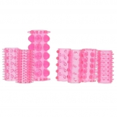 Набор из 7 розовых насадок на пенис ONE-A-DAY PENIS SLEEVES PINK - Seven Creations - в Братске купить с доставкой