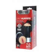 Двусторонний мастурбатор REALSTUFF 2 IN 1 HUMMER MOUTH   VAGINA - ротик и вагина - Dream Toys - в Братске купить с доставкой