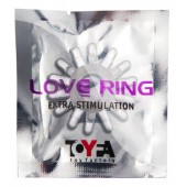 Прозрачное гелевое эрекционное кольцо с шипиками - Toyfa Basic - в Братске купить с доставкой