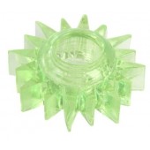 Зеленое эрекционное кольцо-солнце - Toyfa Basic - в Братске купить с доставкой
