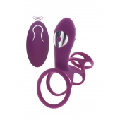 Фиолетовая эрекционная вибронасадка Halo Halo C-Ring Sleeve - Toy Joy - в Братске купить с доставкой