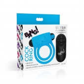 Голубое эрекционное виброкольцо 28X Remote Control Vibrating Cock Ring   Bullet - XR Brands - в Братске купить с доставкой