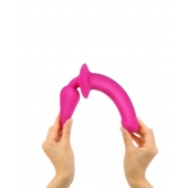 Ярко-розовый двусторонний фаллоимитатор Switch Plug-In Semi-Realistic Size L - Strap-on-me купить с доставкой в интернет-магазине Orgasmix в Братске Ярко-розовый двусторонний фаллоимитатор Switch Plug-In Semi-Realistic Size L - Strap-on-me