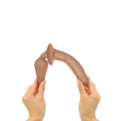 Карамельный двусторонний фаллоимитатор Switch Plug-In Realistic Size S - Strap-on-me купить с доставкой в интернет-магазине Orgasmix в Братске Карамельный двусторонний фаллоимитатор Switch Plug-In Realistic Size S - Strap-on-me