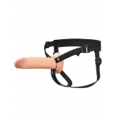 Полый страпон на ремнях 8’’ Hollow Silicone Strap-on - Pipedream - купить с доставкой в Братске