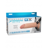 Полый страпон на ремнях 6’’ Hollow Silicone Strap-on - Pipedream - купить с доставкой в Братске