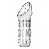 Прозрачная насадка на пенис Stretchy Studded Penis Sleeve Ring - Blush Novelties - в Братске купить с доставкой