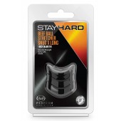 Черное эрекционное кольцо на мошонку Beef Ball Stretcher Snug X Long - Blush Novelties - в Братске купить с доставкой