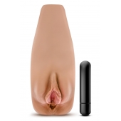 Маструбатор-вагина с вибрацией Soft   Wet Renata Realistic Tan Masturbator - Blush Novelties - в Братске купить с доставкой