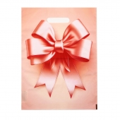 Пакет с принтом в виде банта с вырубной ручкой (30х40 см) - Сима-Ленд - купить с доставкой в Братске