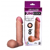Фаллическая насадка для страпона UNICOCK 8  - 20 см. - LOVETOY (А-Полимер) - купить с доставкой в Братске