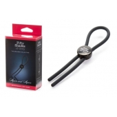 Тёмно-серое эрекционное кольцо с зажимом Again and Again Adjustable Cock Ring - Fifty Shades of Grey - в Братске купить с доставкой
