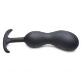 Черный массажер простаты с утяжелителями Premium Silicone Weighted Prostate Plug XL - 20,8 см. - XR Brands - в Братске купить с доставкой
