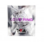 Прозрачное виброкольцо с двумя вибропульками - Toyfa Basic - в Братске купить с доставкой