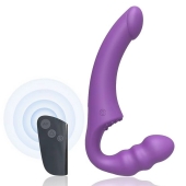 Фиолетовый безремневой страпон Straples Strap-On Dildo - Erokay - купить с доставкой в Братске