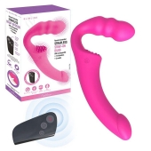 Розовый безремневой страпон Straples Strap-On Dildo - Erokay - купить с доставкой в Братске