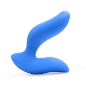Синий вибромассажер простаты 3,5’’ Curve P-spot Massager - 12 см. - Erokay - в Братске купить с доставкой