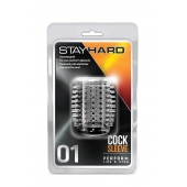 Прозрачная насадка с шипами STAY HARD COCK SLEEVE 01 CLEAR - Blush Novelties - в Братске купить с доставкой