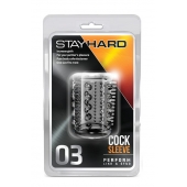 Прозрачная насадка с шипами и шишечками STAY HARD COCK SLEEVE 03 CLEAR - Blush Novelties - в Братске купить с доставкой