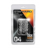 Прозрачная насадка с бороздками STAY HARD COCK SLEEVE 04 CLEAR - Blush Novelties - в Братске купить с доставкой