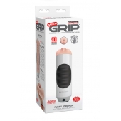 Мастурбатор-вагина Extreme Toyz Mega Grip Vibrating Stroker Mouth - Pipedream - в Братске купить с доставкой