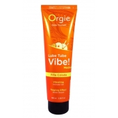 Гель с эффектом вибрации Lube Tube Vibe Medium Pina Colada - 100 мл. - ORGIE - купить с доставкой в Братске