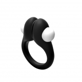 Черное эрекционное кольцо Zippy Vibrating Ring With Bullet - Adrien Lastic - в Братске купить с доставкой