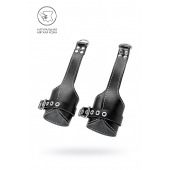 Черные подвесы с белой строчкой - Pecado - купить с доставкой в Братске