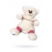 Бондажный набор: белый мишка с розовыми оковами и наручниками - Pecado - купить с доставкой в Братске