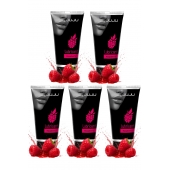 Набор из 5 съедобных лубрикантов JUJU со вкусом малины - JuJu - купить с доставкой в Братске