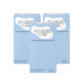 Набор из 3 упаковок ультратонких презервативов Pleasure Lab (по 12 шт.) - Pleasure Lab - купить с доставкой в Братске
