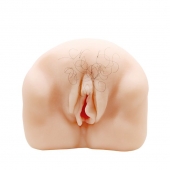 Телесный мастурбатор-вагина с оволосением и вибрацией - Baile - в Братске купить с доставкой