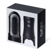 Набор Tenga Flip Zero Electronic Vibrotation: мастурбатор с вибрацией и устройство вращения - Tenga - в Братске купить с доставкой Набор Tenga Flip Zero Electronic Vibrotation: мастурбатор с вибрацией и устройство вращения - Tenga - в Братске купить с доставкой