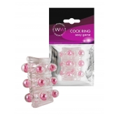 Прозрачная сквозная насадка на пенис с цветными шариками - Erowoman-Eroman - в Братске купить с доставкой